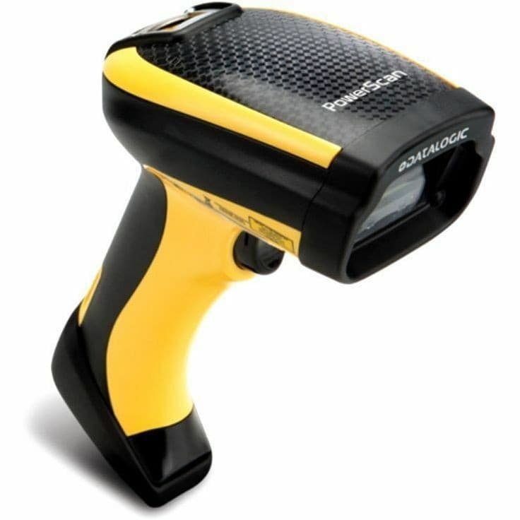 Datalogic PowerScan PBT9501 Rugged Picking, Sorting, Entertainment, Warehouse, Logistics, Inventory Handheld Barcode Scanner Kit - Cable/Wireless Connectivity - Yellow