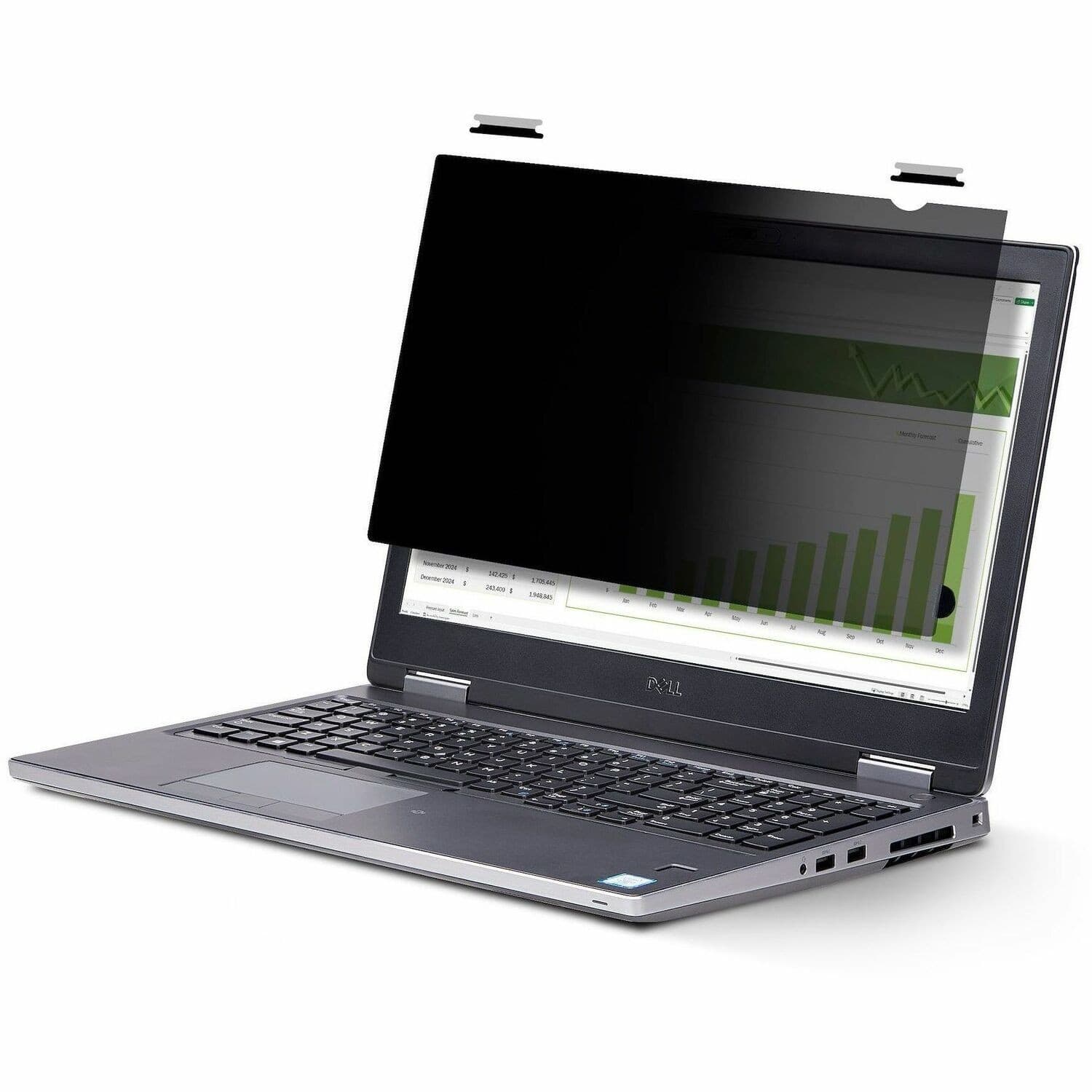 StarTech.com 12.1-inch 16:10 Flip-Up Privacy Screen with Touch, Anti-Glare Blue Light Filter, Laptop Monitor Screen Protector