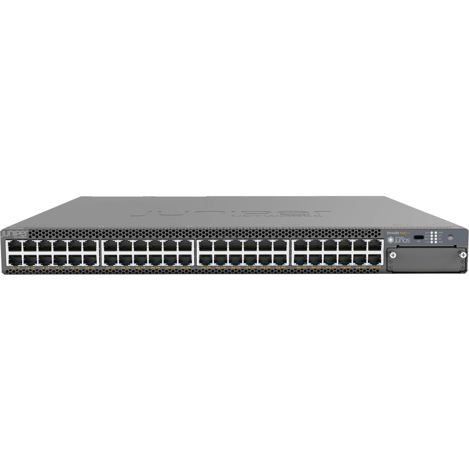 Juniper EX4400 EX4400-48MP 48 Ports Manageable Ethernet Switch - 10 Gigabit Ethernet, 100 Gigabit Ethernet - 10GBase-T, 100Base-X, 2.5GBase-T