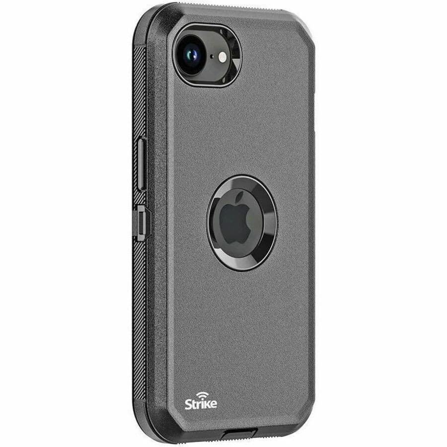 Strike Rugged Rugged Case for Apple iPhone 16e Smartphone - Texture - Black