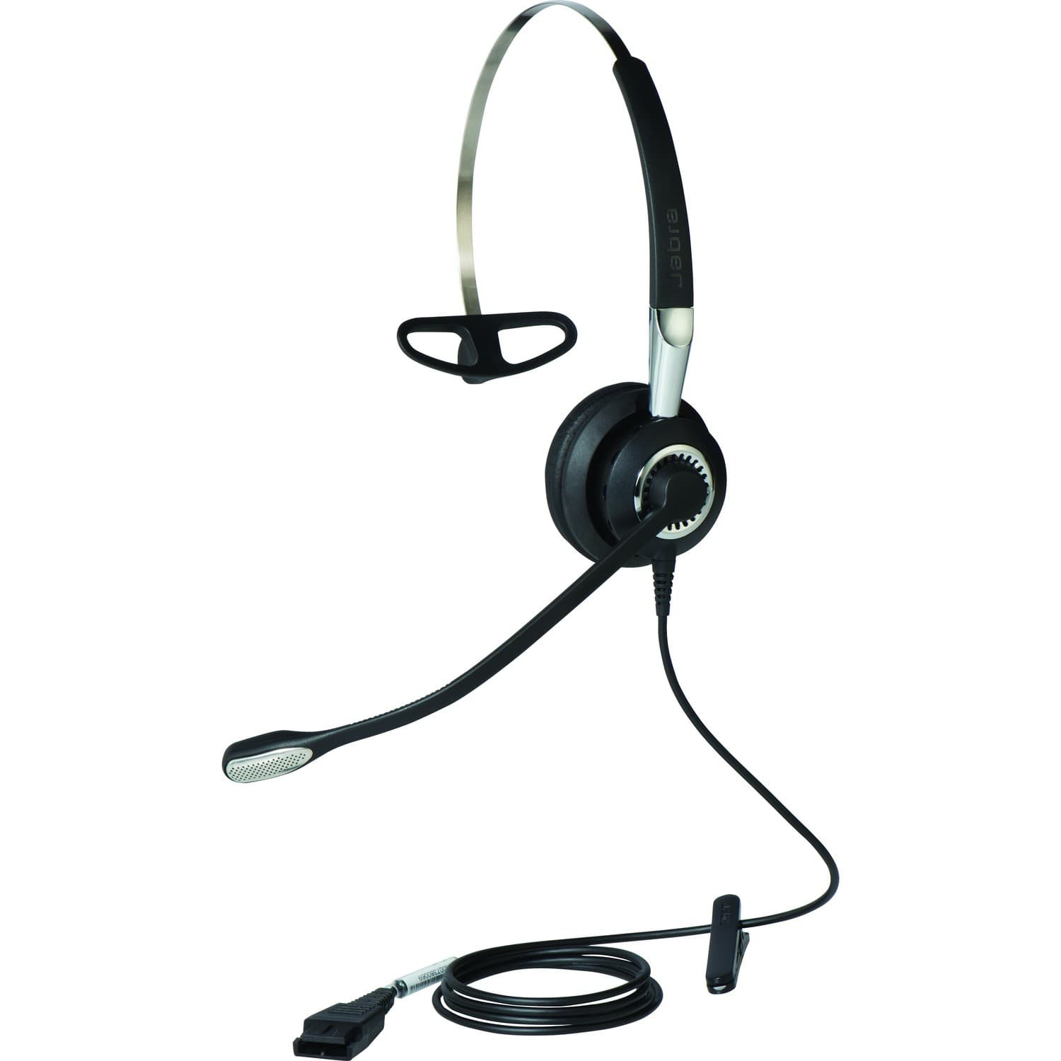 Jabra BIZ 2400 II QD Wired Over-the-head Mono Headset - Black