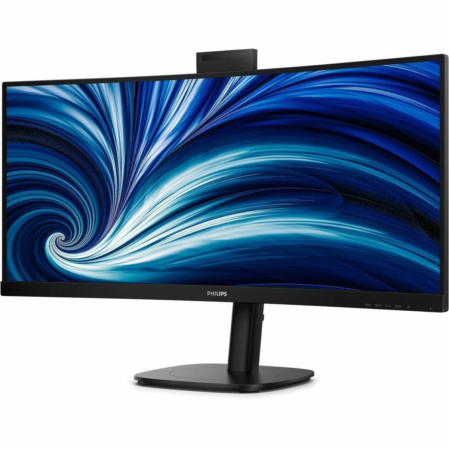 Philips B-Line 34B2U3600CH 34" Class Webcam UWQHD Curved Screen LED Monitor - 21:9 - Black