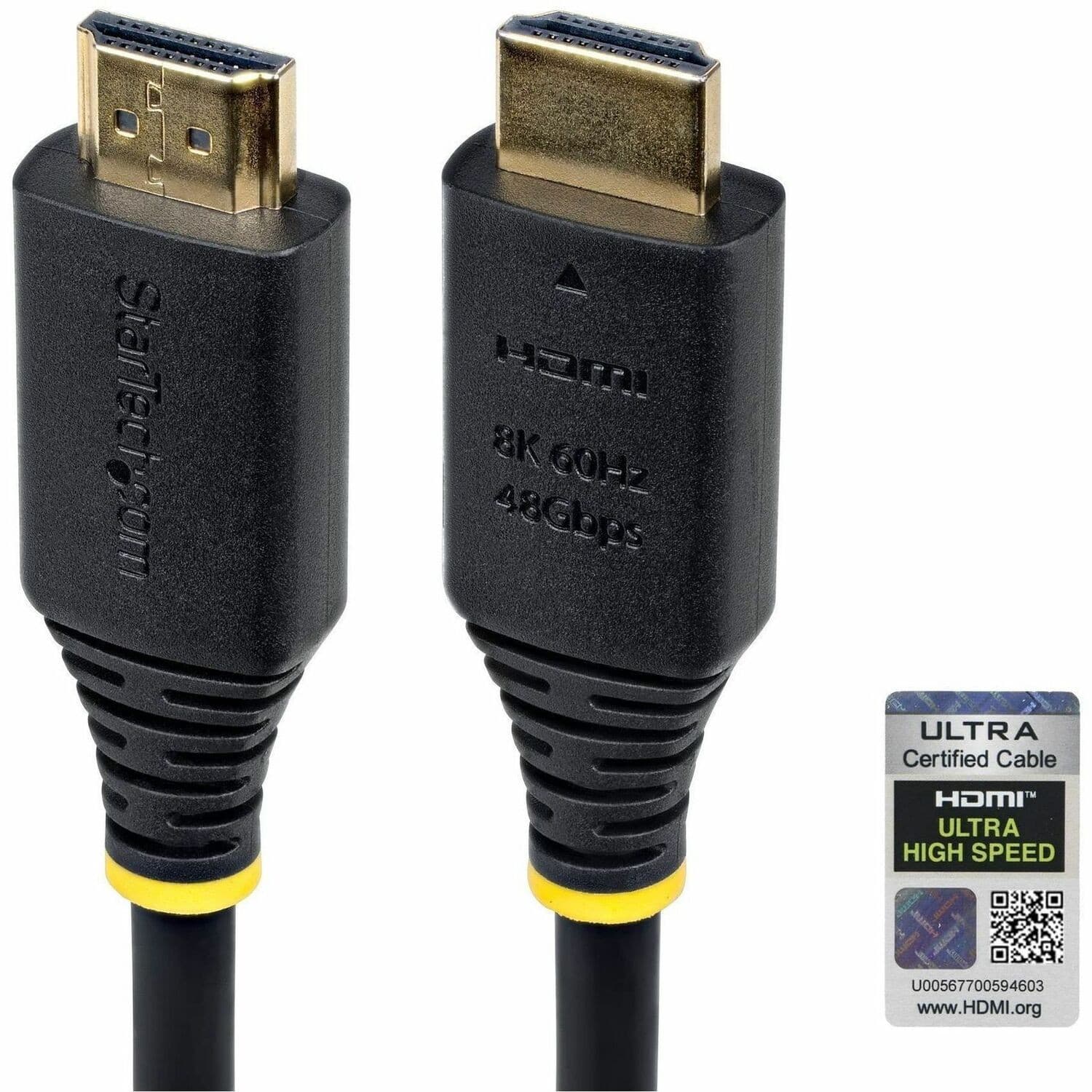 StarTech.com 2m (6.6ft) Certified Ultra High Speed HDMI Cable, 8K 60Hz/4K 120Hz, HDMI 2.1 Cable with HDR10+ / eARC, 48Gbps, 8K HDMI Cord