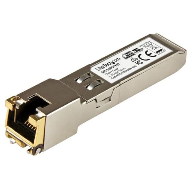 StarTech.com SFP (mini-GBIC) - 1 x RJ-45 Duplex 1000Base-TX Network LAN - 1 Each