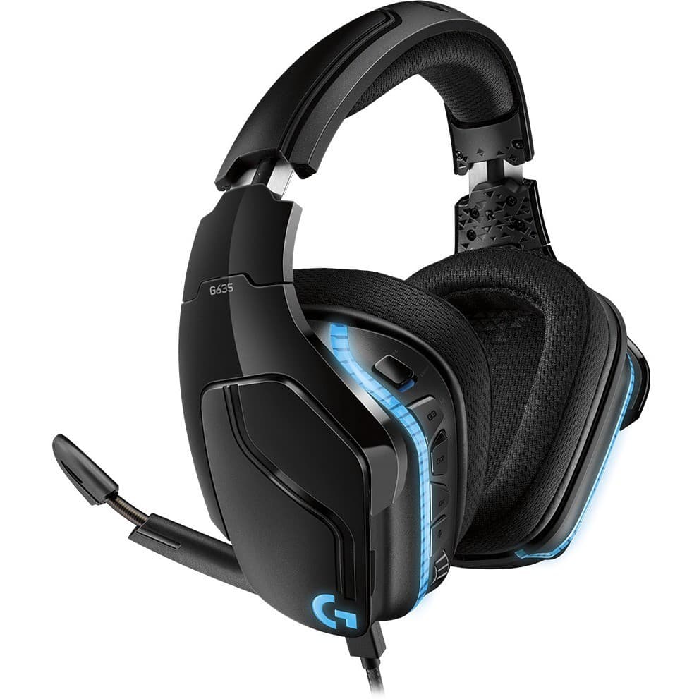 Logitech G635 Over-the-head Headset - Black