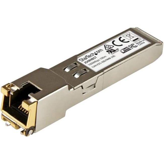 StarTech.com SFP (mini-GBIC) - 1 x RJ-45 10/100/1000Base-T Network LAN - 1 Each