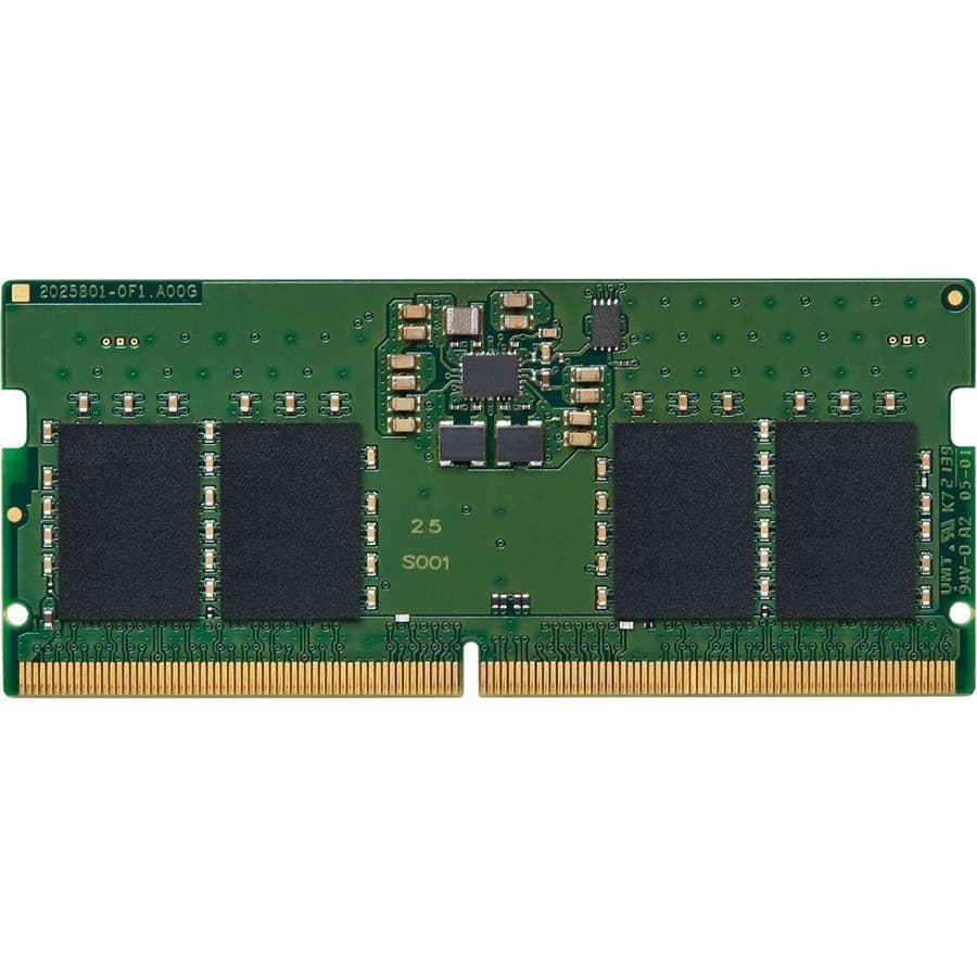 Kingston ValueRAM RAM Module for Notebook - 8 GB - DDR5-5600/PC5-44800 DDR5 SDRAM - 5600 MHz Single-rank Memory - CL46 - 1.10 V