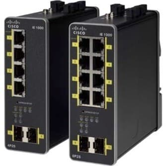 Cisco 1000 IE-1000-6T2T-LM 8 Ports Ethernet Switch - Fast Ethernet - 100Base-TX - Refurbished
