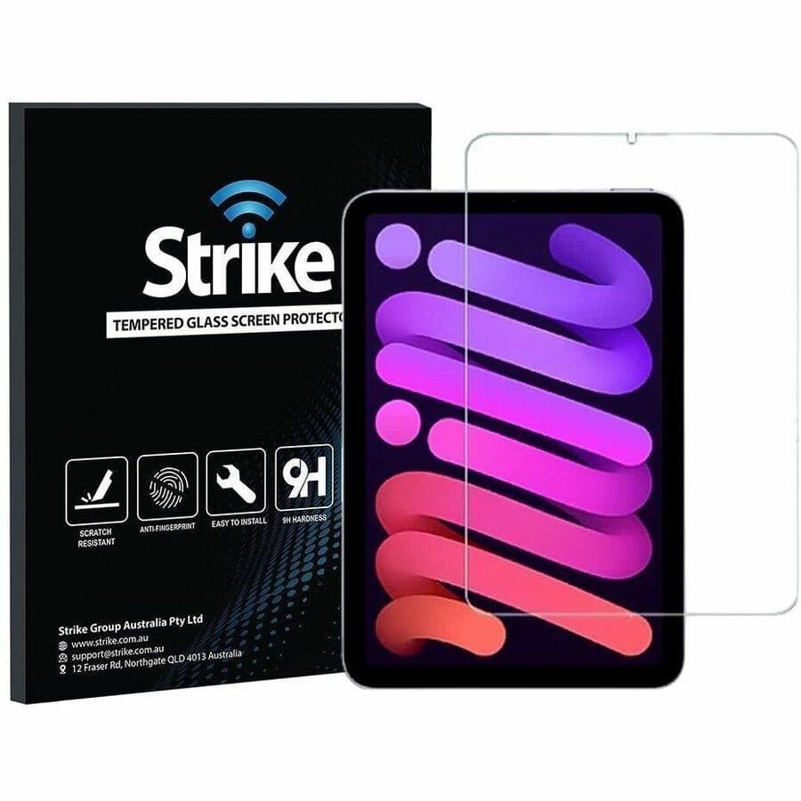 Strike 9H Tempered Glass Screen Protector for Apple iPad mini (6th Generation), iPad mini (7th Generation) - 1