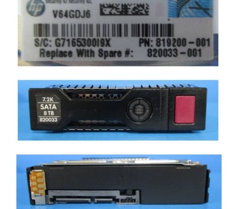 HPE 8 TB Hard Drive - 3.5" Internal - SATA (SATA/600)